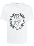 Stella Mccartney Members Print T-shirt, Men's, Size: Large, White, Cotton