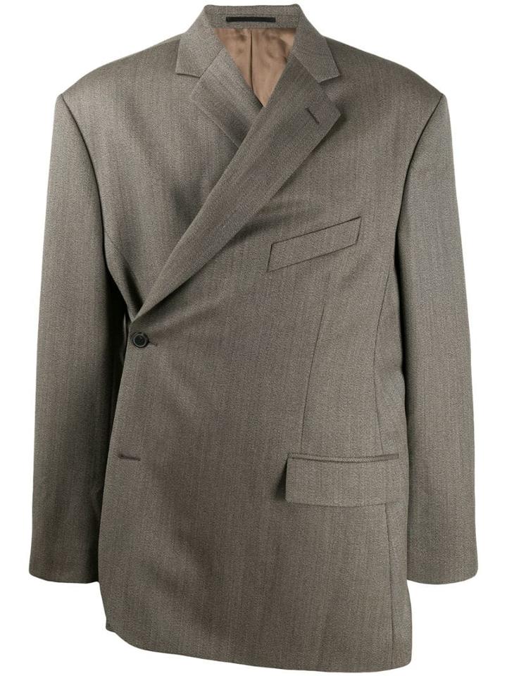 Martine Rose Side Fastening Blazer - Brown