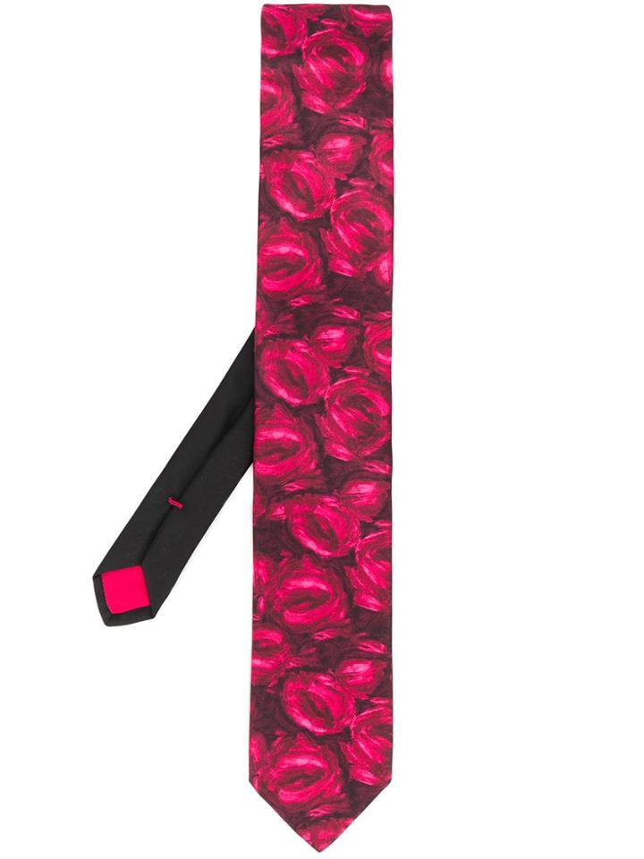 Prada Abstract Print Tie - Pink