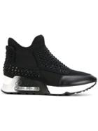 Ash Studded Platform Sneakers - Black