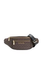 Michael Michael Kors Monogram Print Belt Bag - Brown