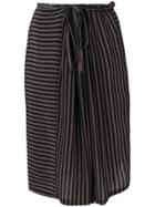 Humanoid Striped Skirt - Black