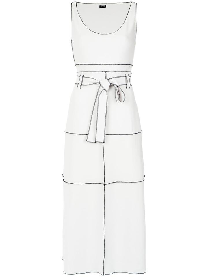 Tufi Duek Panelled Midi Dress - White