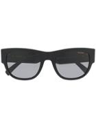 Versace Eyewear Oversized Round Frame Sunglasses - Black
