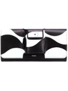 Perrin Paris Bicolour Glove Clutch, Women's, Black