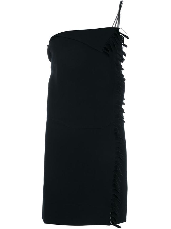 Paco Rabanne Asymmetric Silver Strap Dress
