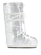 Moon Boot Drawstring Moon Boots - Silver