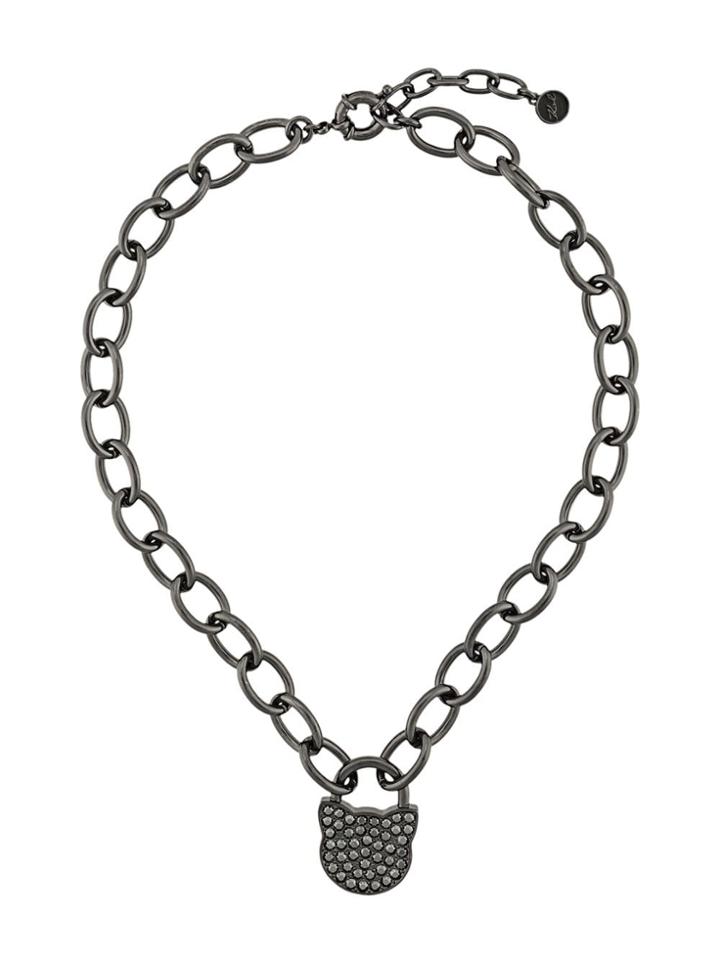 Karl Lagerfeld K/lock Choupette Necklace - Black