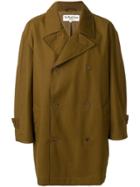 Ymc Oversized Double Breasted Coat - Brown