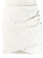 Philipp Plein Star Studded Skirt - White