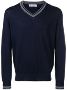 Brunello Cucinelli V-neck Sweater - Blue