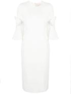 Roksanda Bow-tie Sleeve Shift Dress - White