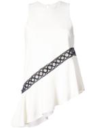 Jonathan Simkhai Eyelet Embellished Sleeveless Top - White