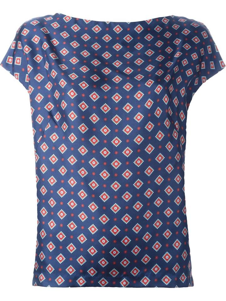 Alberto Biani Pattern Print Blouse