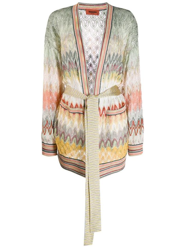 Missoni Patterned Knit Cardigan - Neutrals