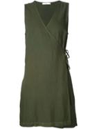 321 Short Wrap Dress - Green