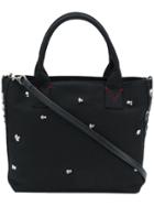 Pinko Crystal Embellished Tote Bag - Black