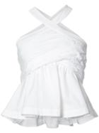 Piamita Halterneck Top, Women's, Size: Xs, White, Cotton