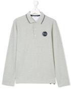 Boss Kids Teen Long Sleeve Polo Shirt - Grey