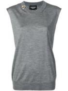 Calvin Klein 205w39nyc Cut-out Tank Top - Grey