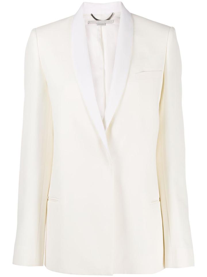 Stella Mccartney Shawl-lapel Single-breasted Blazer - White