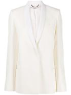 Stella Mccartney Shawl-lapel Single-breasted Blazer - White