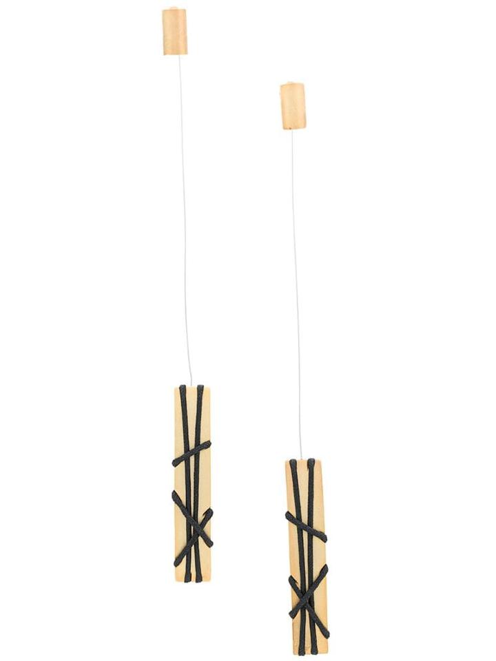 Krizia Pre-owned Long Corset Earrings - Metallic