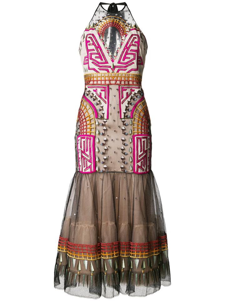 Temperley London Maze Midi Dress - Black
