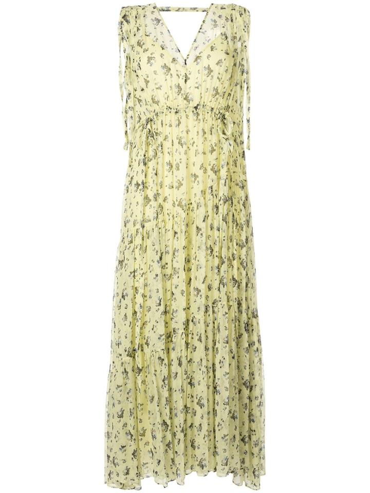 Lee Mathews Clementine Tiered Dress - Yellow