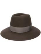 Borsalino Wide Brim Panama Hat - Brown