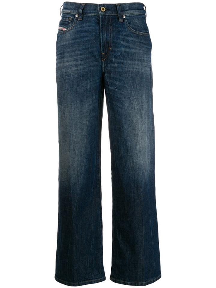 Diesel Boxy Wide-leg Jeans - Blue