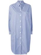 Aspesi Asymmetric Shirt Dress - Blue