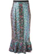 Saloni Sequin-embellished Skirt - Black