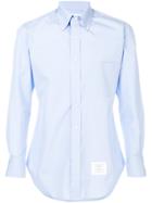 Thom Browne Classic Long Sleeve Solid Poplin Dress Shirt - Blue