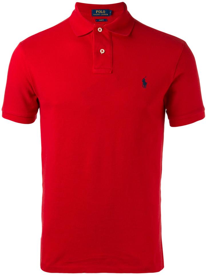 Polo Ralph Lauren Slim-fit Polo Shirt, Men's, Size: Small, Red, Cotton