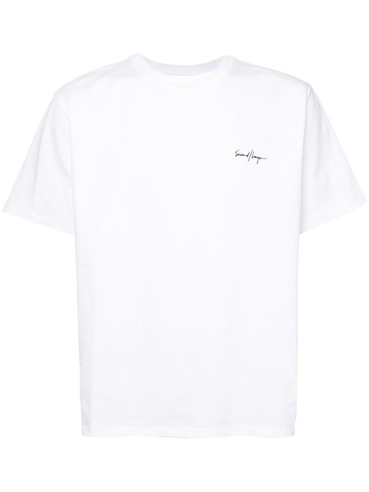 Second/layer Logo Print T-shirt - White