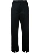 En Route Slit Hem Trousers, Women's, Size: 1, Black, Polyester