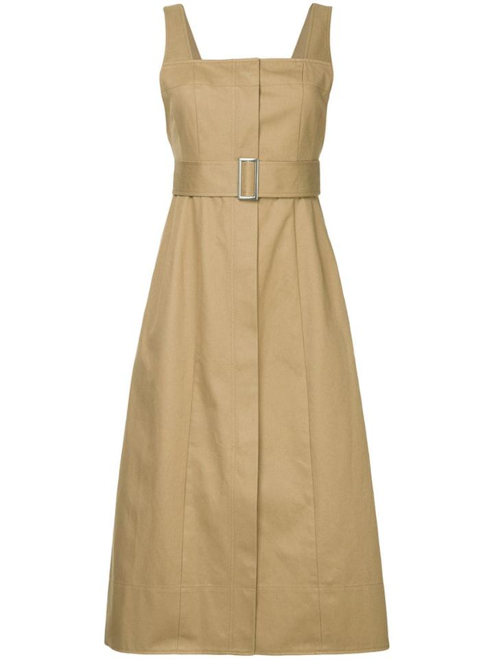Le Ciel Bleu Shaped A-line Dress - Brown