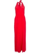 Emanuel Ungaro Vintage Halterneck Maxi Dress, Women's, Size: 8, Red