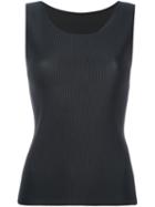 Pleats Please By Issey Miyake Micro Pleat Tank Top, Women's, Size: 3, Black, Polyester