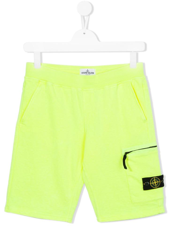 Stone Island Kids Casual Shorts, Boy's, Size: 14 Yrs, Yellow/orange