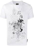 Fendi Karl Kollage T-shirt - White
