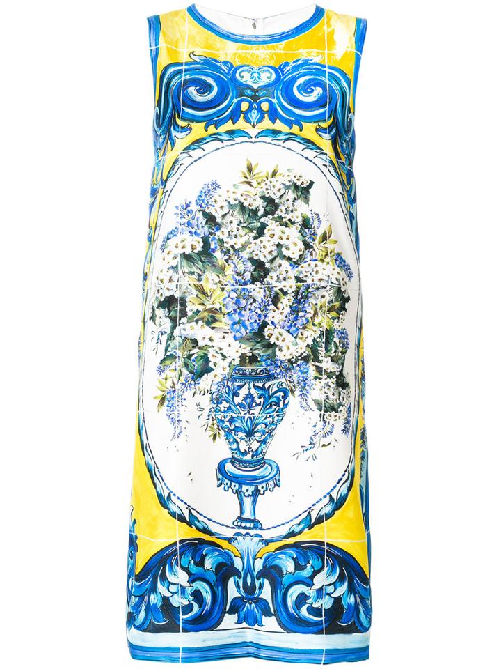 Dolce & Gabbana - Floral Print Dress - Women - Silk - 40, Silk