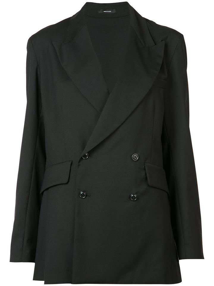 R13 - Double Breasted Blazer - Women - Cotton/virgin Wool - Xs, Women's, Black, Cotton/virgin Wool