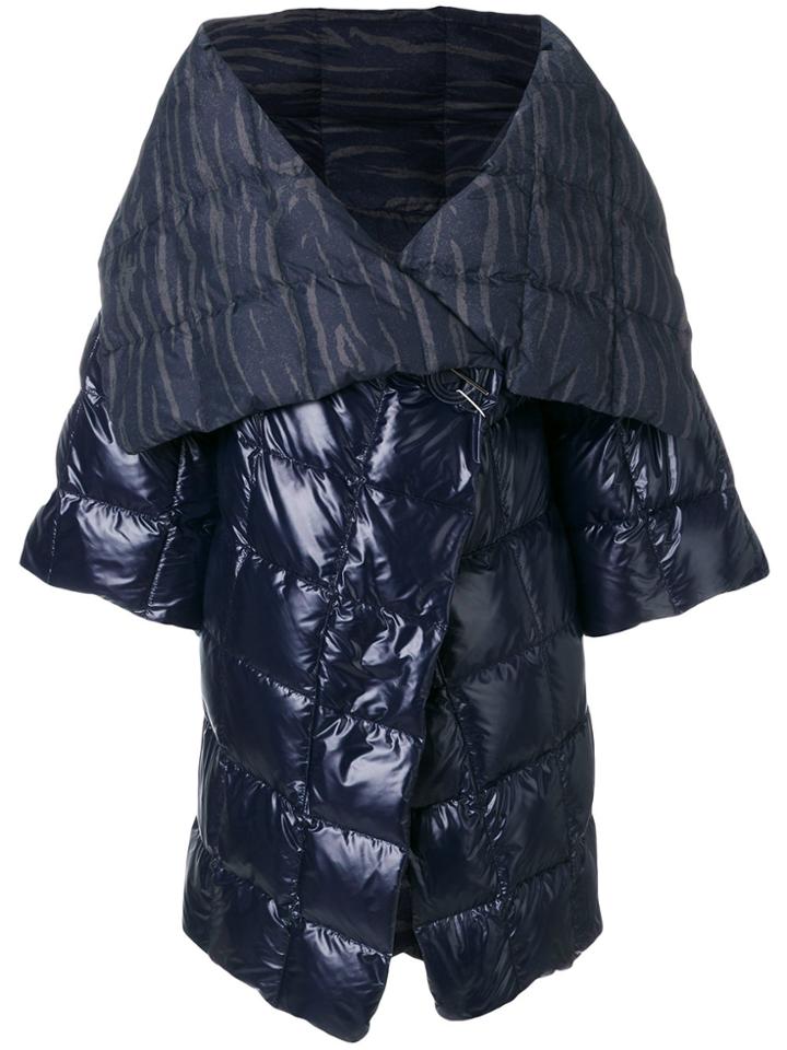 Salvatore Ferragamo Padded Coat - Blue