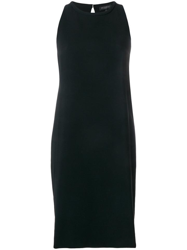 Antonelli Square Back Cutout Sleeveless Dress - Black