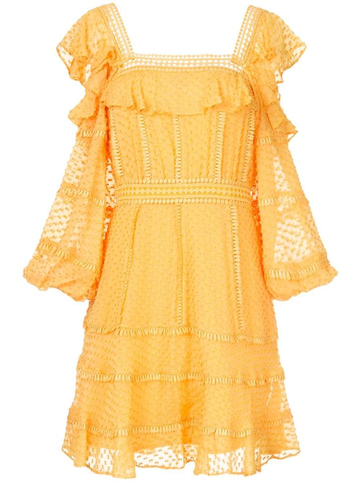 Rachel Gilbert Ollie Spotted Mini Dress - Orange