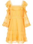 Rachel Gilbert Ollie Spotted Mini Dress - Orange