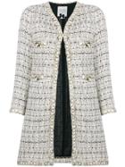 Edward Achour Paris Tweed Coat - Nude & Neutrals