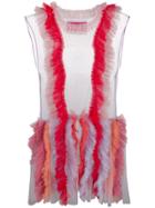 Viktor & Rolf Blurred Sunray Dress - Blue